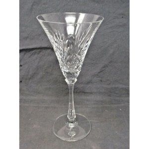 Oscar de la Renta Waldorf 8 5/8" Crystal Water Goblet Glass Signed